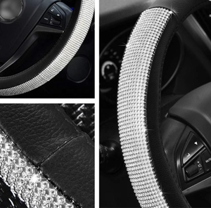 Coprivolante Universale 38cm con Strass Luccicanti, Coprivolante Artigianale con Cristalli <span class=keywords><strong>per</strong></span> Ragazze e Signore - Product Image 3