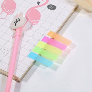 กระดาษโน้ตแบบมีกาว PET 5 แท็บ พร้อมแถบธงสีนีออน สำหรับทำแท็บจัดหมวดหมู่ ใช้ในสำนักงาน โรงเรียน หรือเป็นของขวัญส่งเสริมการขาย - Product Image 4