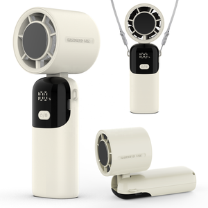 พัดลมมือถือพกพาแบบชาร์จไฟได้ รุ่นฮิตปี 2026 ความจุแบตเตอรี่ 2400mAh ความเร็ว 100 ระดับ พร้อมแผ่นประคบเย็น เหมาะสำหรับเป็นของขวัญสำหรับสาวๆ - Product Image 2