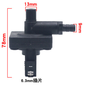 Interruptor de presión de agua para caldera montado en la pared, enchufe de 6,3 mm, rosca de 13 mm, altura de 78 mm, Spdt, 24 V, 1 A - Product Image 1
