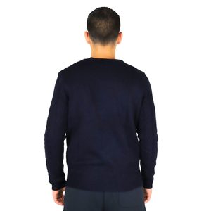 เสื้อสเวตเตอร์ผู้ชาย UTA6439 สีน้ำเงิน คอกลม แขนยาว ชุดลำลอง - Product Image 3