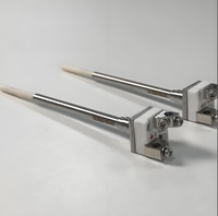 Thermocouple en métal précieux de type S, capteur de température haute précision, tube de protection 99% Al2O3, indice de protection IP55 pour usage industriel