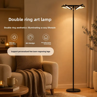 Lampe de lecture LED sur pied, protection oculaire, lumière d'ambiance d'angle, éclairage d'ambiance tendance pour salon, chambre à coucher, chevet
