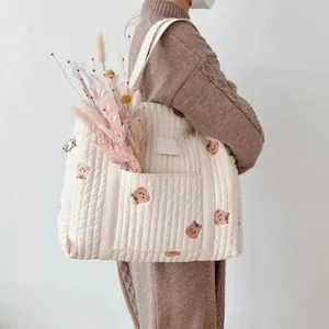Kore bebek çantaları anne için yenidoğan kreş organizatörü anne Nappy değiştirme çantası anne arabası bebek bezi çantası