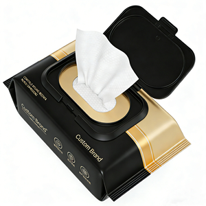 Lingettes humides jetables de luxe en spunlace, 100 % biodégradables et jetables aux toilettes, 17,8x17,8 cm, pour le nettoyage domestique masculin (vente en gros) - Product Image 4