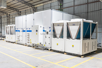 Refroidisseur d'air sec sur pied à moteur CC 500 kW, compatible CO2, pour systèmes de réfrigération industrielle et de supermarchés