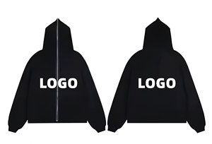 เสื้อฮู้ดดี้แบบซิปเต็มตัวสั่งทำขายส่ง ดีไซน์เองได้ ผ้าฝ้ายฟลีซคุณภาพสูง พิมพ์ลายตามสั่ง กันลม เหมาะสำหรับฤดูหนาว - Product Image 4