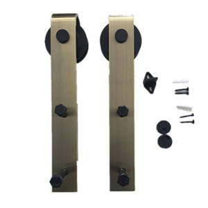 Quincaillerie de porte de <span class=keywords><strong>grange</strong></span> en bronze antique pour porte intérieure - Product Image 2