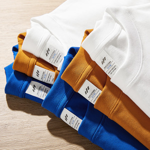 T-shirts en coton Pima grande taille personnalisés 100 % coton vierges pour hommes, coupe oversize, avec logo – Vente en gros - Product Image 3
