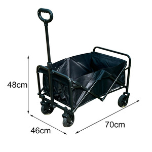 야외 정원 카트 유니버설 휠 조절 가능한 핸들 여행 캠핑 옷장 - Product Image 1