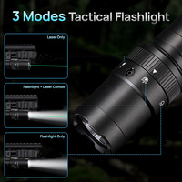 Lampe de poche laser LED verte étanche Combo Quick Tan Color Release ML PT Mount Tactical Flashlight Scopes & Accessories