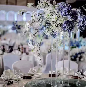 Lusso vero tocco acrilico fiore Stand di nozze centrotavola decorazioni minimo ordine uno - Product Image 2