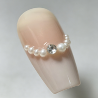 Ongles carrés de luxe faits à la main, 10 pièces, logo personnalisé, pointe en gel souple ABS, longs ongles pour mariage, banquet, demoiselles d'honneur