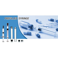 Seringues préremplies en verre de 1 ml avec embout Luer Lock et aiguille