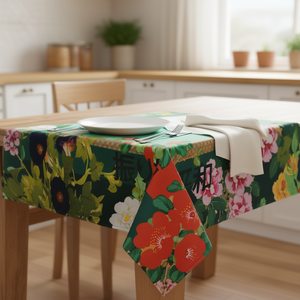 Tovaglia Excelsa Furisode in Cotone 140x240 Cm Design Floreale Multicolore - Product Image 3