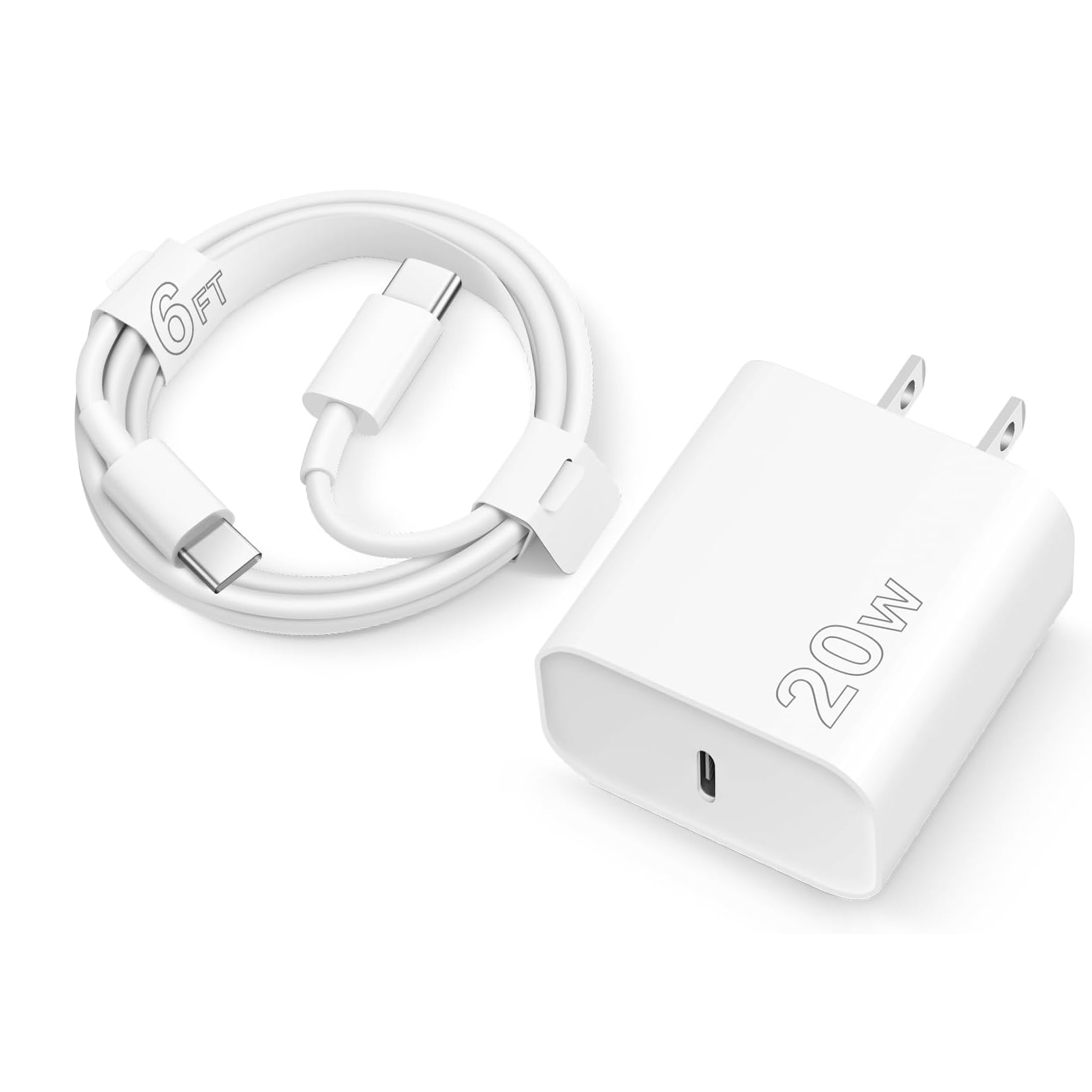 Cargador blanco de EE. UU. con caja