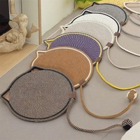 Tapis à gratter pour chat Corde en coton naturel Coussin à gratter pour chat rond et horizontal