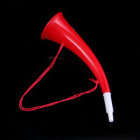 Corneta Vuvuzela de Plástico Colorida con Cordón, Sonido Fuerte, Accesorio para Animar en Partidos de Fútbol, Fiestas y Eventos