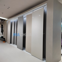 Étagère de présentation horizontale pour carreaux de céramique en marbre, en céramique et en quartz, en métal robuste, à glissière horizontale