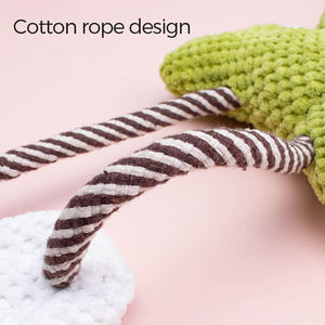 Jouet à mâcher couineur durable pour chien, design grenouille et canard, en peluche, jouet interactif pour animaux de compagnie, vente en gros - Product Image 6