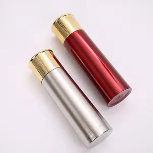 Thép không gỉ cách điện đôi tường vỏ chân không con dấu chai nước thẳng Flask Glossy Thermos