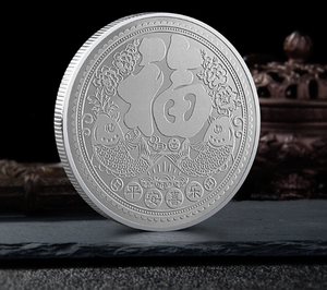 Chinesisches Neujahr 1 Unze Glück, ziehen Sie den Gott des Reichtums an Glückliche Katze Gold und Silber Eisen Gedenkmünzen - Product Image 4