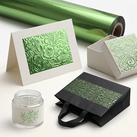 Nouvelle Arrivée Rouleaux de Feuille de Marquage à Chaud à Effet Texturé Personnalisé, Feuille Réactive au Toner, Feuille à Chaud pour Matériaux d'Impression