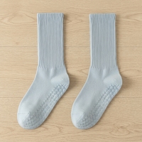 Chaussettes de yoga antidérapantes à volants et motif personnalisé pour femme, idéales pour la danse, le barre et le Pilates, en tricot avec grip en silicone pour le sport