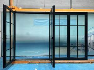 <span class=keywords><strong>Porte</strong></span> pliante en aluminium à triple vitrage, design moderne, haute performance, étanche, pour balcon - Product Image 5