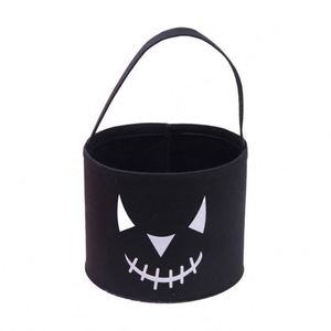 Seau de rangement en feutre pour Halloween, grande capacité, motif dessin animé, sac de transport pour enfants, sac de rangement pour bonbons de Pâques - Product Image 2