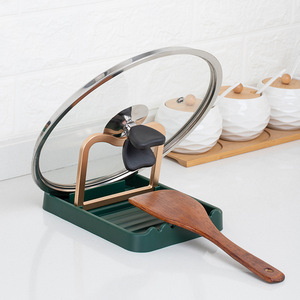 Pot Lid <b>Rack</b> Countertop Storage Organizer Multi Function <b>Kitchen</b> Utensil Holder Plastic Minimalist Design - Product Image 2