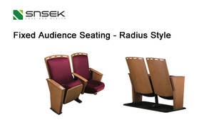 Asientos Fijos Elegantes y Cómodos de Madera y Metal para Auditorio de Cine VIP - Product Image 5