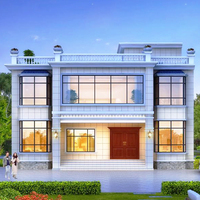 Maison Modulaire Préfabriquée Moderne en Acier, Villa, Hôtel, Appartement, Extérieur, Écologique, Couleurs Personnalisables, 4 Chambres, Maison de Luxe