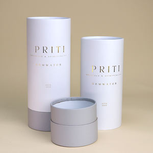 หลอดกระดาษน้ำหอมแบบดึงขึ้นได้ขวดกระดาษคราฟท์สำหรับใส่เครื่องสำอางบรรจุภัณฑ์ทรงกลมแบบหรูหรา - Product Image 3