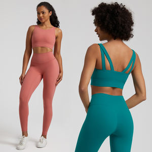 SHINBENE Super Cloud Damen 2-teiliges Trainingsoutfit Sport-BH Leggings Yoga Gym Activewear Set - Product Image 2