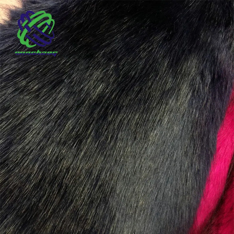 Faux Fur Amazon Encoder Switch Black Color Long Hair Fox Faux Fur For Collar Use On Hoods.