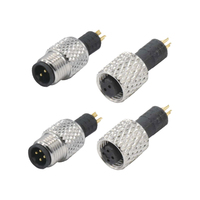Sensor Automotriz Serie M5 DIN IP67/IP68 Impermeable de Latón Niquelado, Codificación 2/3/4 Pines Macho Hembra - Blindado Recto/Angulado
