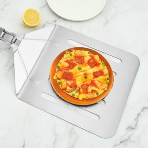 Pelle à pizza en acier inoxydable de haute qualité, outils de cuisson pour pizza, pelle à pizza avec poignée pliable - Product Image 4