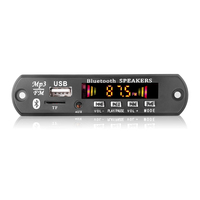 Amplificador de 5V CC, 6W, placa decodificadora de MP3 DIY BT 5,0, reproductor de MP3 para coche, módulo de grabación USB, Radio FM AUX para altavoz manos libres