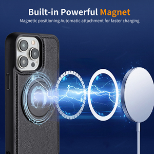 Cao cấp kinh doanh da lật trường hợp đối với <span class=keywords><strong>iPhone</strong></span> 15 khung từ điện thoại di động túi cho <span class=keywords><strong>iPhone</strong></span> 16 15 14 13 Pro - Product Image 3