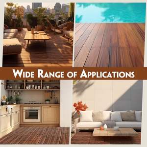 Dalles de terrasse en bois emboîtables à base plastique, parquet extérieur, dalles de sol DIY, vente chaude - Product Image 6