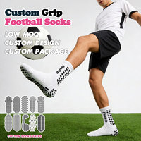 Chaussettes de football d'été antidérapantes FlexGrip Professional, logo personnalisé, respirantes, séchage rapide, haute adhérence, entraînement et matchs.