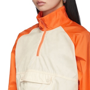 Dernière conception de la mode de haute qualité personnalisé Beige et <span class=keywords><strong>Orange</strong></span> coupe-vent veste courte pour femmes - Product Image 4