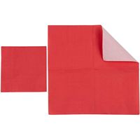 Serviettes en papier jetables 2 plis 10x10 ''fabriquées en usine rouge blanc-fournitures de fête serviettes à cocktail décorations sac fabriqué au Cambodge