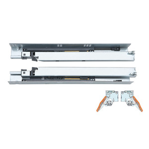 Extensión completa <span class=keywords><strong>de</strong></span> <span class=keywords><strong>cierre</strong></span> <span class=keywords><strong>suave</strong></span> empuje para abrir <span class=keywords><strong>de</strong></span> metal <span class=keywords><strong>de</strong></span> muebles <span class=keywords><strong>de</strong></span> diapositivas del cajón bajo encimera - Product Image 1