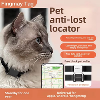 Collier de suivi GPS pour animaux de compagnie, suivi en temps réel, anti-perte, chats, chiens, compatible Bluetooth, matériau ABS, design simple, autonomie de la batterie d'un an