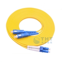 Kabel Patch Fiber Optik Warna Kuning SC LC FC ST Simplex Duplex 2.0mm 0.5m Harga Pabrik