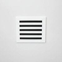 Grille de ventilation décorative moderne 10x10 en alliage d'aluminium blanc, diffuseur linéaire standard pour climatisation et chauffage, installation facile