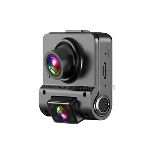1080P 3 lente Dash Cam câmera de vídeo para carro com tela de 2 polegadas visão noturna gravação de vídeo com detecção de movimento