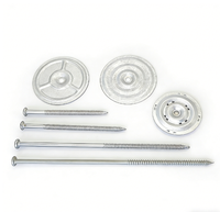 Kit de fixation de toiture haut de gamme - Clous en acier au carbone et rondelles en aluminium pour systèmes de toiture métalliques, fixation haute dureté, étanche